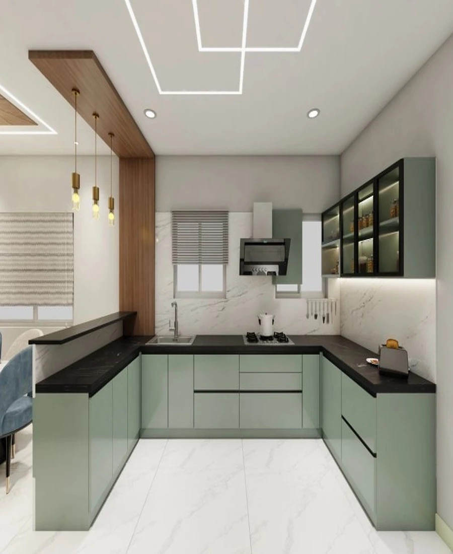 Island luxury modular kitchen