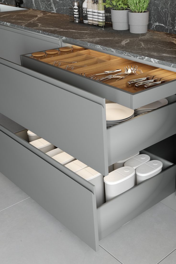 Wood tone kitchen render