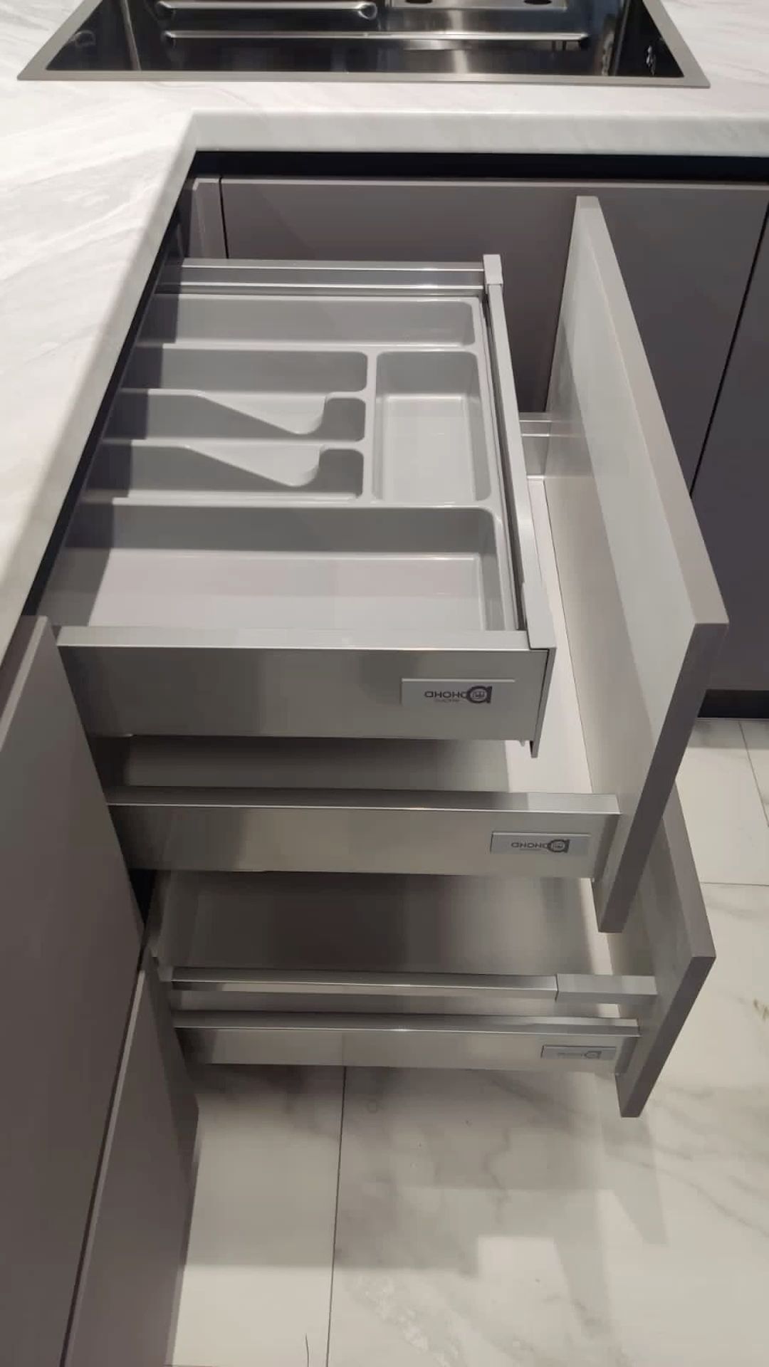 Compact luxury kitchen render